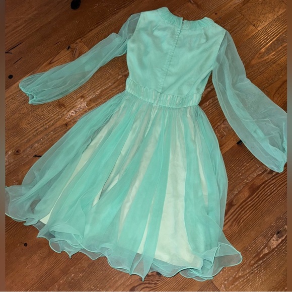 Vintage 1960s Miss Ellette Chiffon Dress - Size 4 or Small - Picture 8 of 9